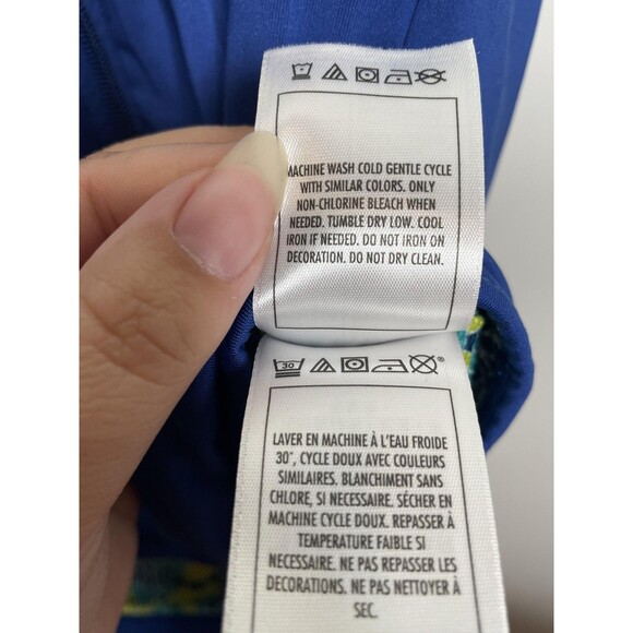 Disney Parks Vest Womens Medium Blue Mickey Hooded Zip Sleeveless Mosaic - Picture 6 of 8